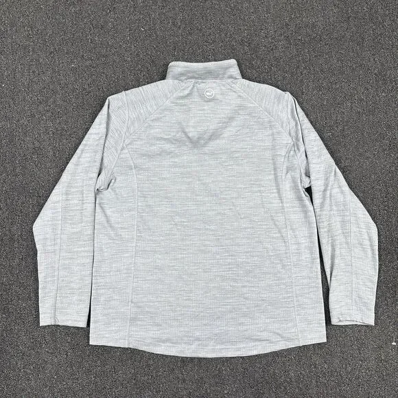 Vineyard Vines Performance 1/4 Zip Pullover Mens White Gray Stretch Size Medium - Picture 3 of 5